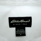 Eddie Bauer Oxford button-down shirt, size XL and up, white.