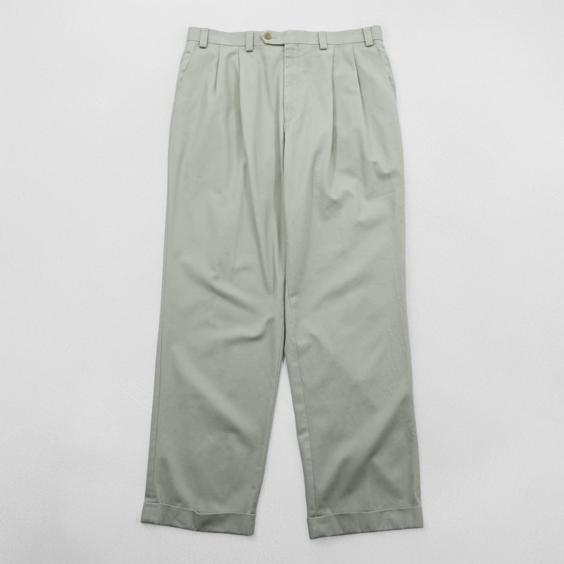 LAUREN RALPH LAUREN 90年代 2タック ワイド チノパンツ ワークパンツ L ベージュ ダブルカフス