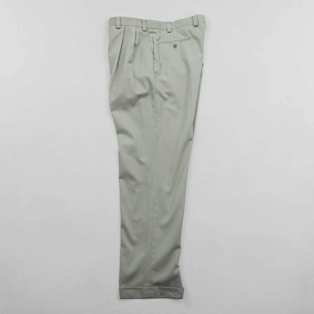 LAUREN RALPH LAUREN 90年代 2タック ワイド チノパンツ ワークパンツ L ベージュ ダブルカフス