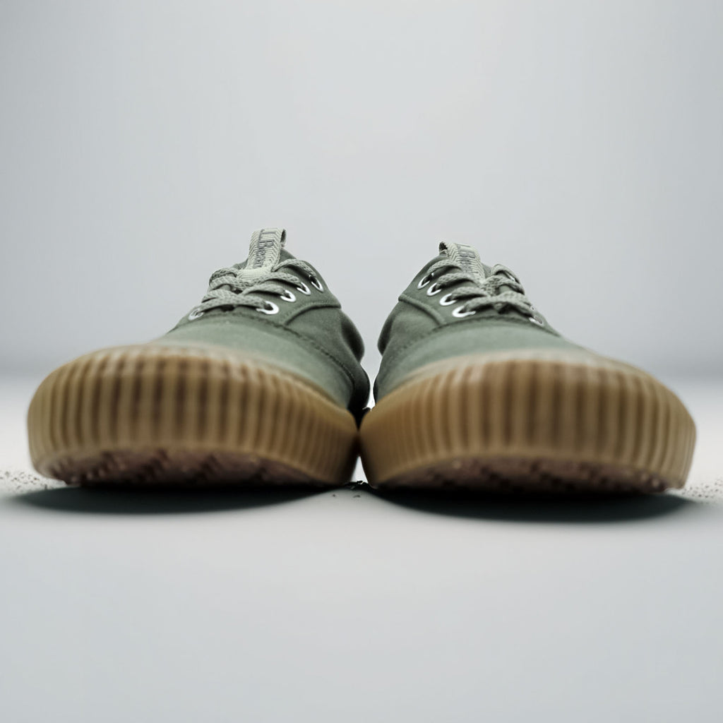 L.L.Bean エコ ウッズ レースアップ シューズ スニーカー 27cm キャンバス カーキ 未使用品 515716