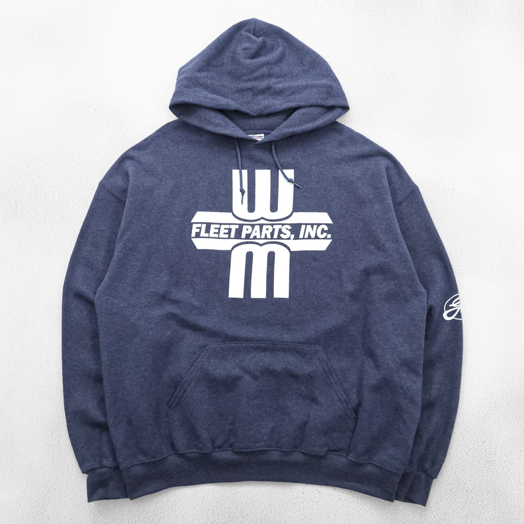 Vintage Jerzees NuBlend Hoodie XL Navy Blue Corporate Logo