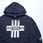 Vintage Jerzees NuBlend Hoodie XL Navy Blue Corporate Logo
