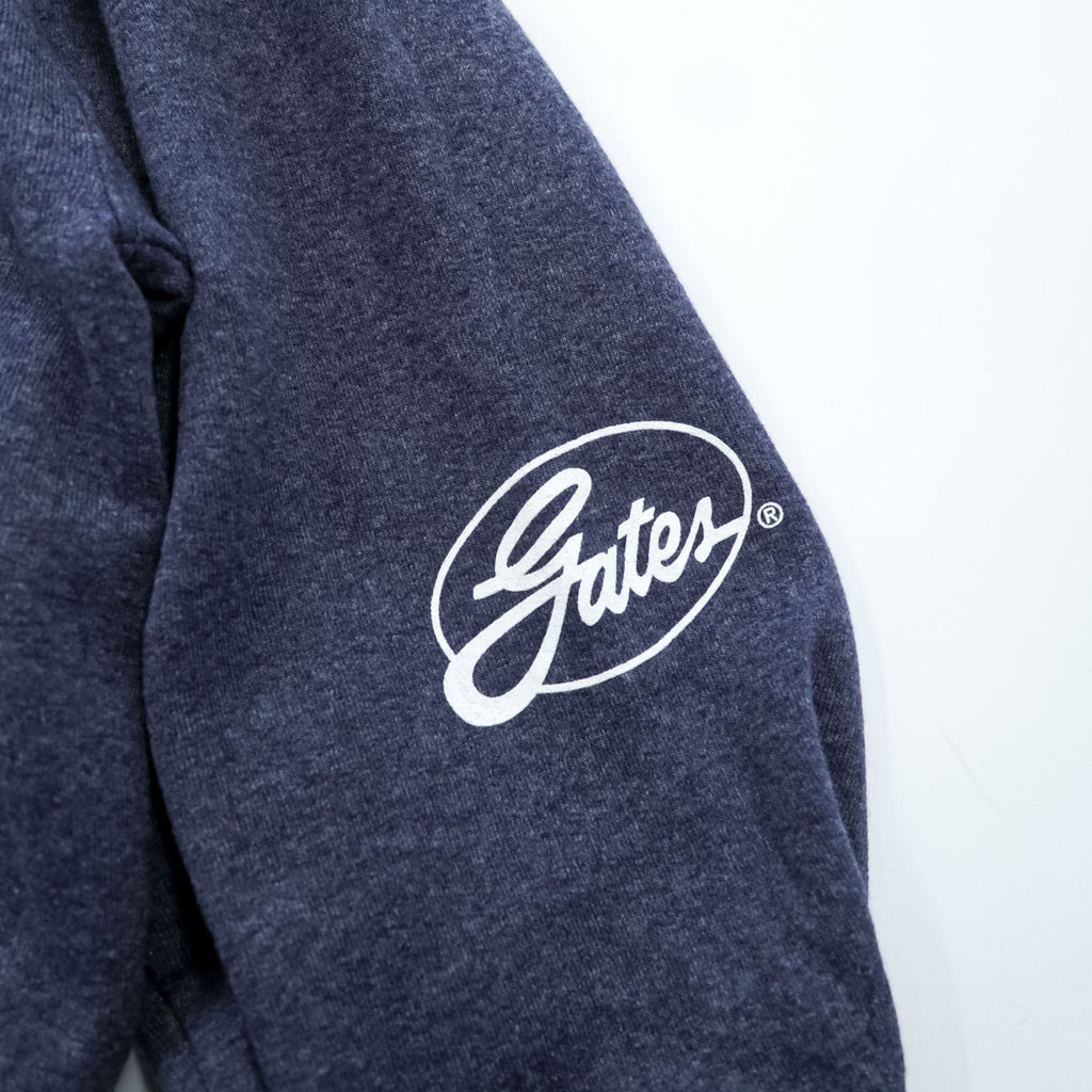 Vintage Jerzees NuBlend Hoodie XL Navy Blue Corporate Logo