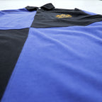 Polo Ralph Lauren 90s Long-Sleeve Polo Shirt Rugby Shirt M Black/Blue Emblem Logo Numbering