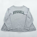 RUSSELL ATHLETIC Arch Logo Sweatshirt, FREE Size, Wide Fit, Grey, by K3 & Co., Drop Shoulder, 1668-599-1588