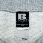 RUSSELL ATHLETIC Arch Logo Sweatshirt, FREE Size, Wide Fit, Grey, by K3 & Co., Drop Shoulder, 1668-599-1588