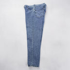 Vintage 2007 Levi's 550 Relaxed Fit Tapered Jeans W34 L32 Light Wash Stonewash Denim