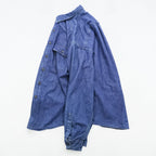 Eddie Bauer 90s USA-Made Denim Work Shirt, Size L, Blue