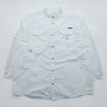 Columbia PFG Fishing Shirt, Size XL and up, White, Bonehead FM7120