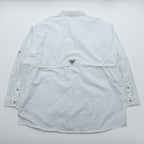 Columbia PFG Fishing Shirt, Size XL and up, White, Bonehead FM7120