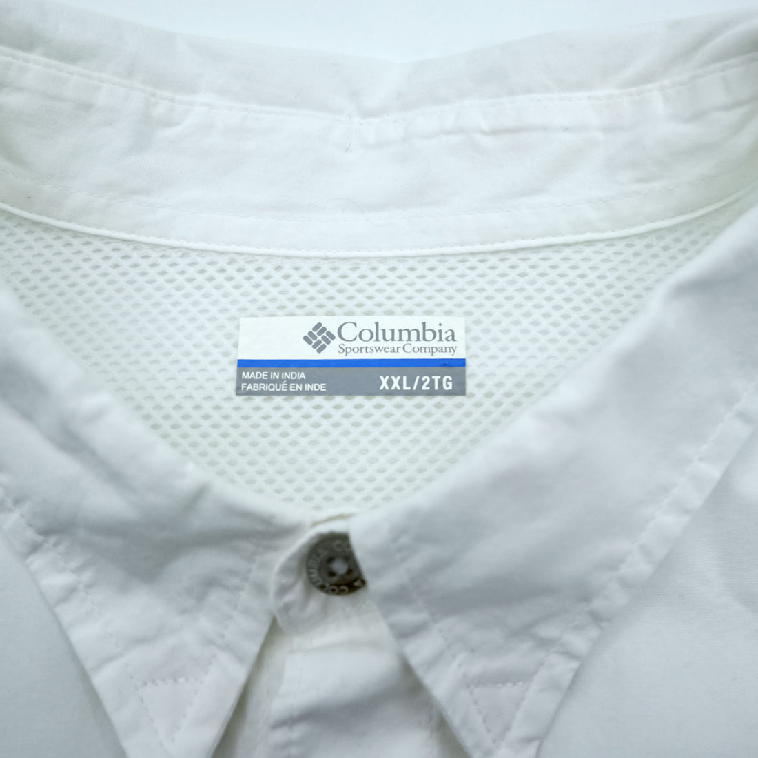 Columbia PFG Fishing Shirt, Size XL and up, White, Bonehead FM7120