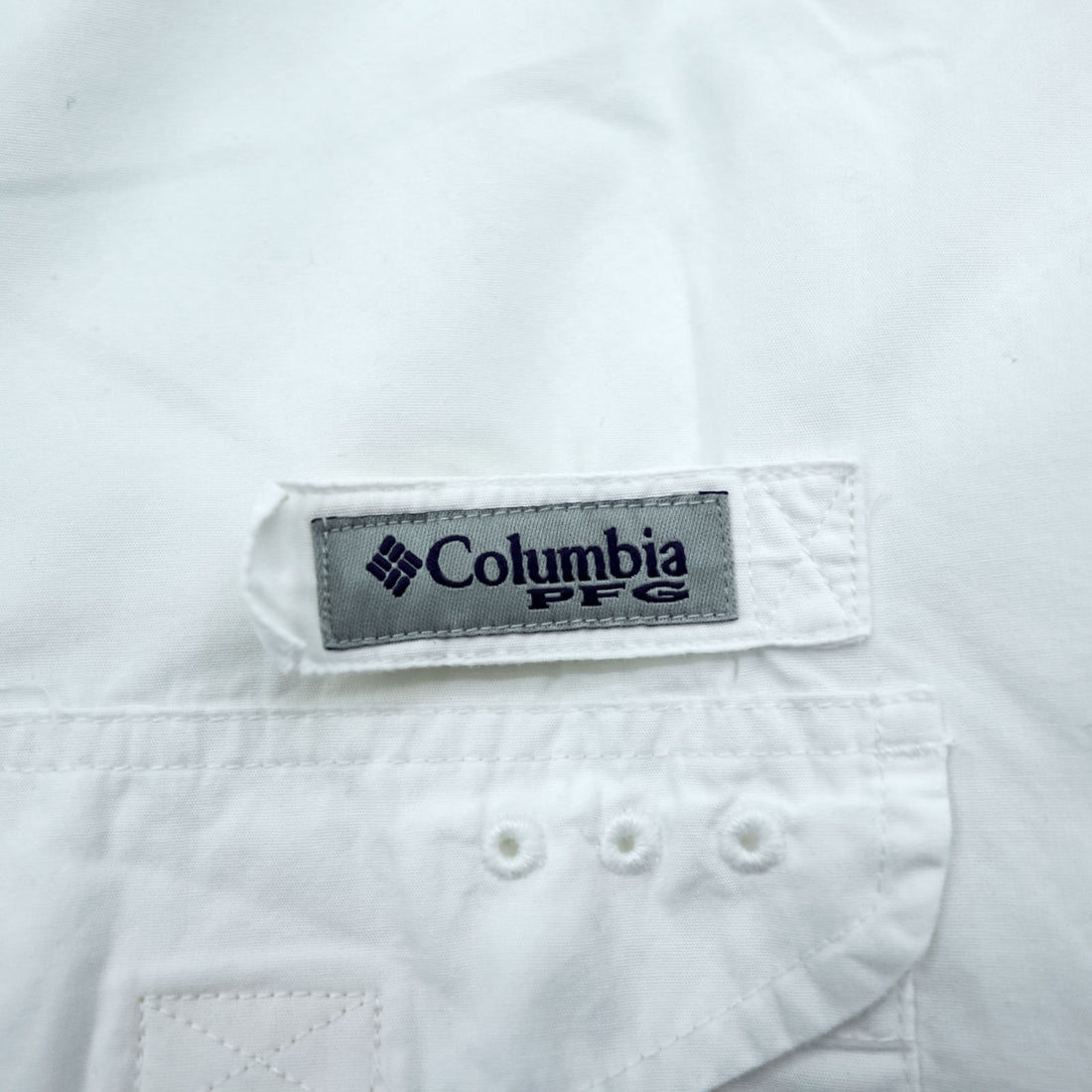 Columbia PFG Fishing Shirt, Size XL and up, White, Bonehead FM7120