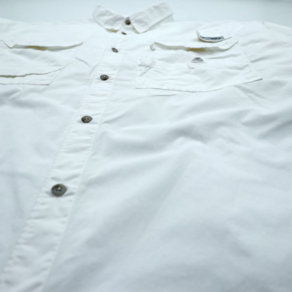 Columbia PFG Fishing Shirt, Size XL and up, White, Bonehead FM7120