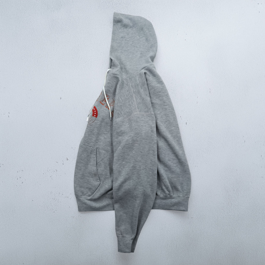 Vintage 90s Lee SPORT Hoodie L Grey Embroidered Team Sweatshirt