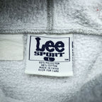 Vintage 90s Lee SPORT Hoodie L Grey Embroidered Team Sweatshirt