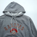 Vintage 90s Lee SPORT Hoodie L Grey Embroidered Team Sweatshirt