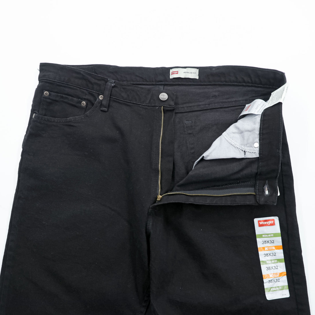 Wrangler Regular Fit Black Denim Pants Jeans XL and up Black Unused