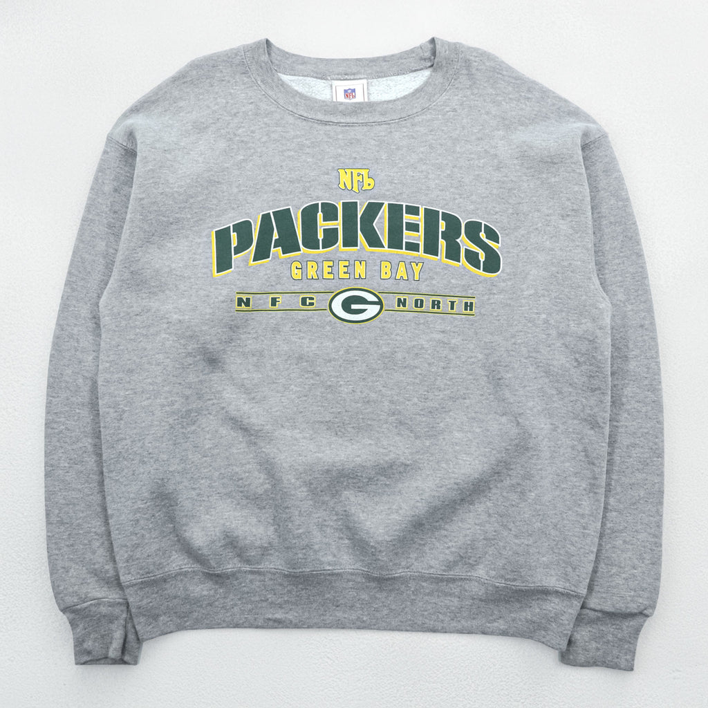 NFL Bay Packers Sweatshirt, Size L, Gray, Green, Yellow (GREEN BAY PACKERS)