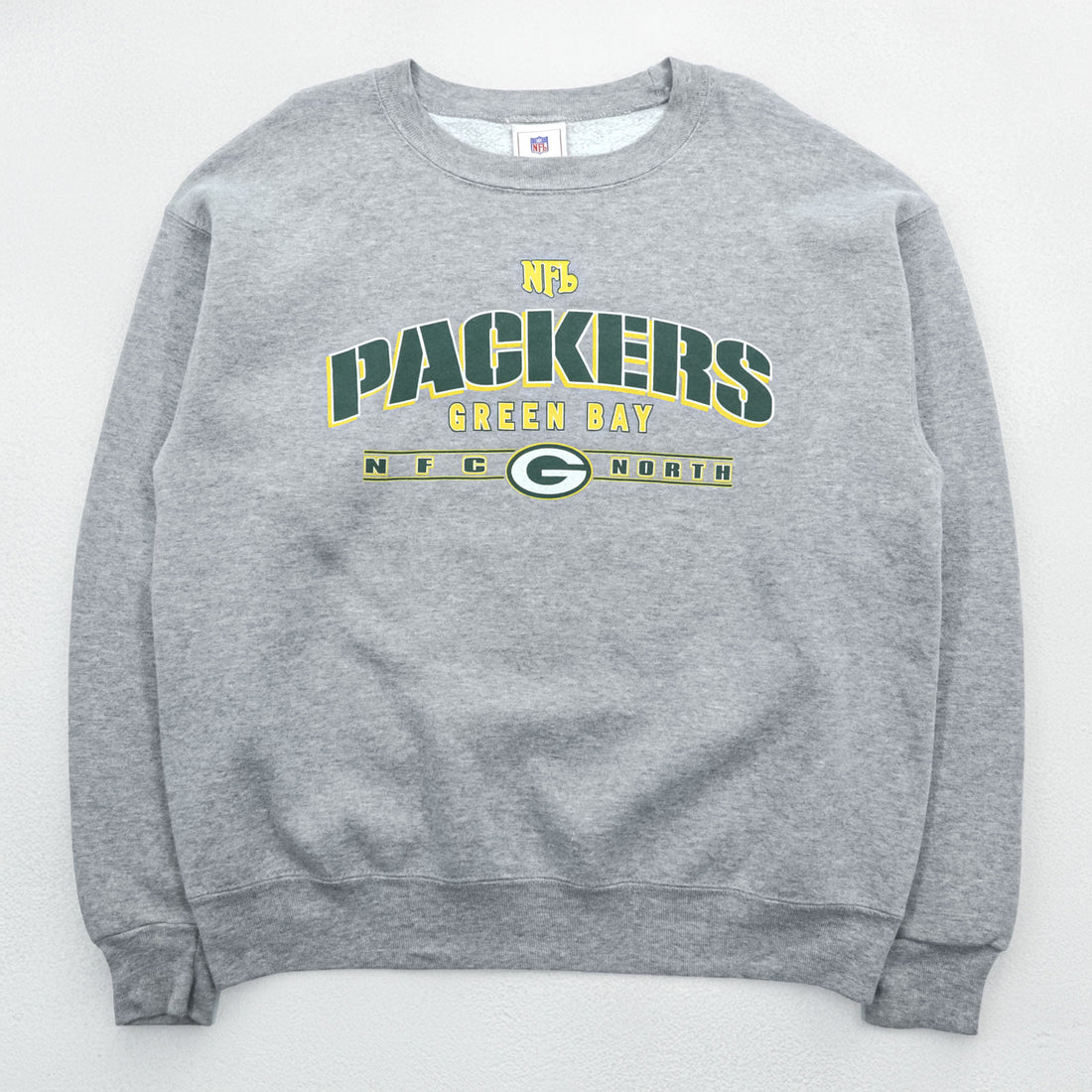 NFL Bay Packers Sweatshirt, Size L, Gray, Green, Yellow (GREEN BAY PACKERS)