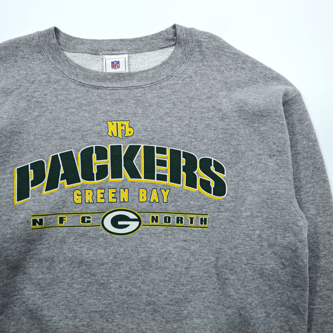 NFL Bay Packers Sweatshirt, Size L, Gray, Green, Yellow (GREEN BAY PACKERS)
