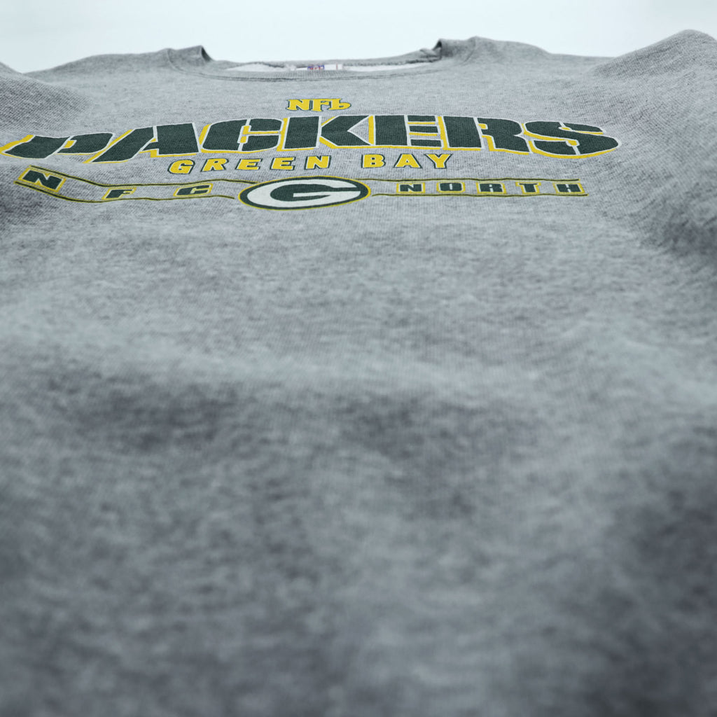 NFL Bay Packers Sweatshirt, Size L, Gray, Green, Yellow (GREEN BAY PACKERS)