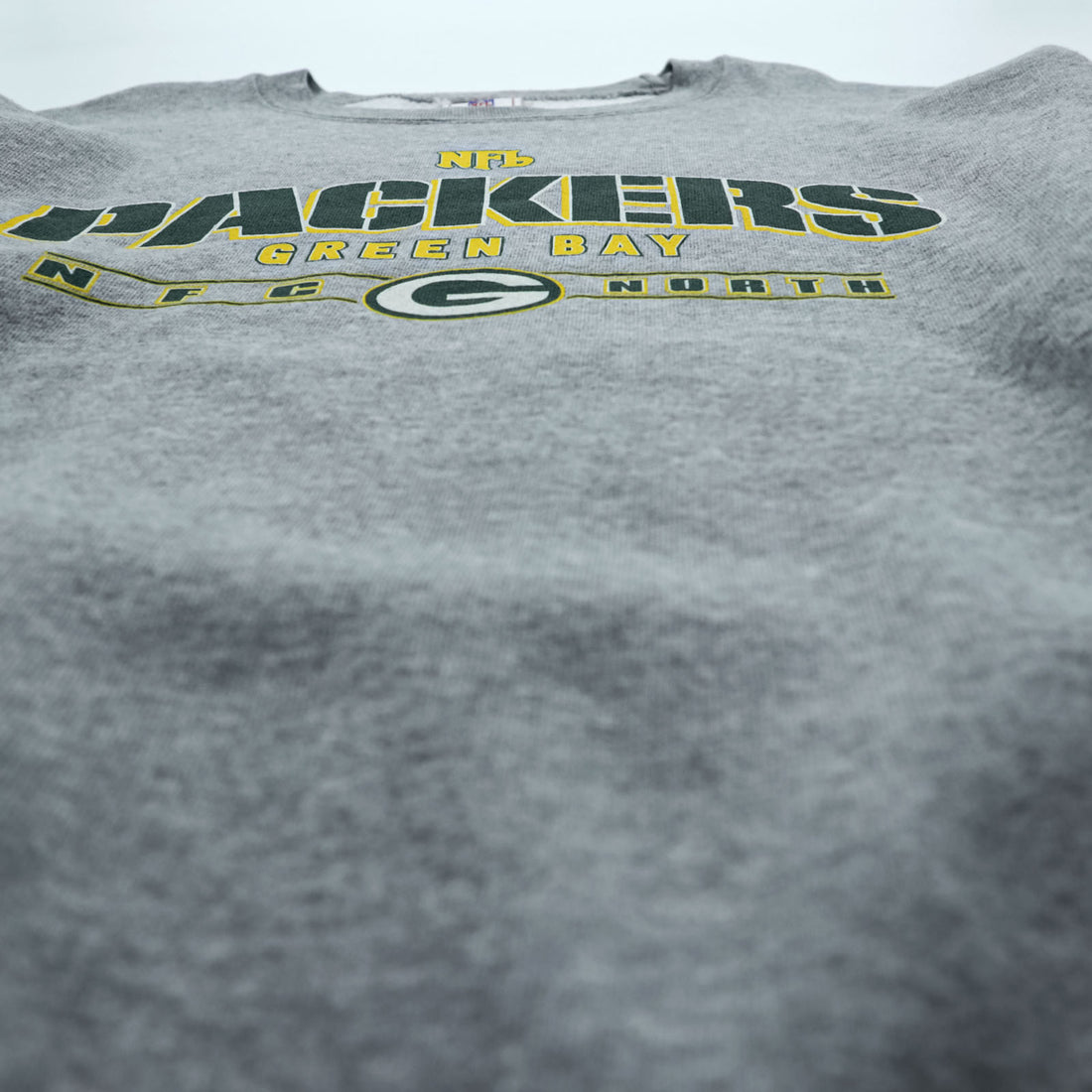 NFL Bay Packers Sweatshirt, Size L, Gray, Green, Yellow (GREEN BAY PACKERS)