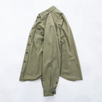 Vintage 90s Polo Ralph Lauren Military Work Shirt Men's M Olive Drab Utility Cotton RLPC Patch