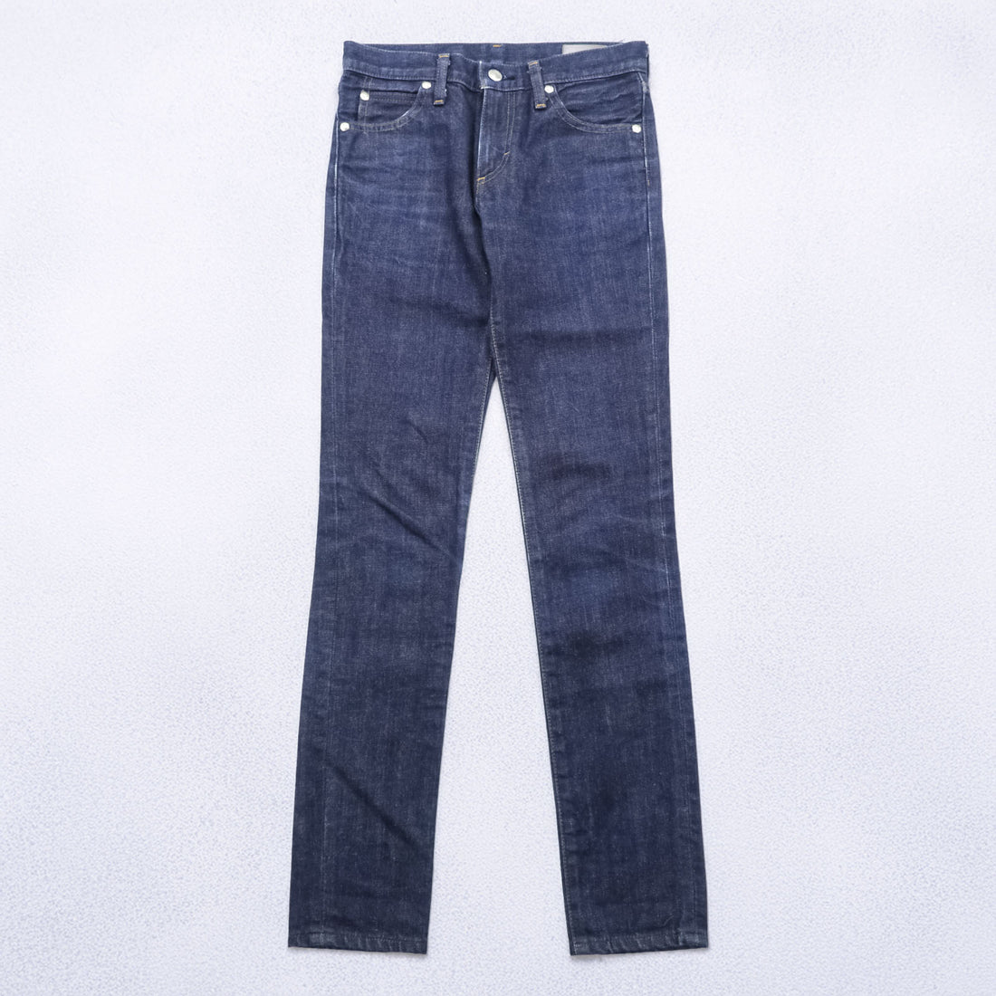 HYKE Tight Slim Indigo Denim Jeans Size 26 Made in Japan Minimalist Skinny Fit Dark Wash