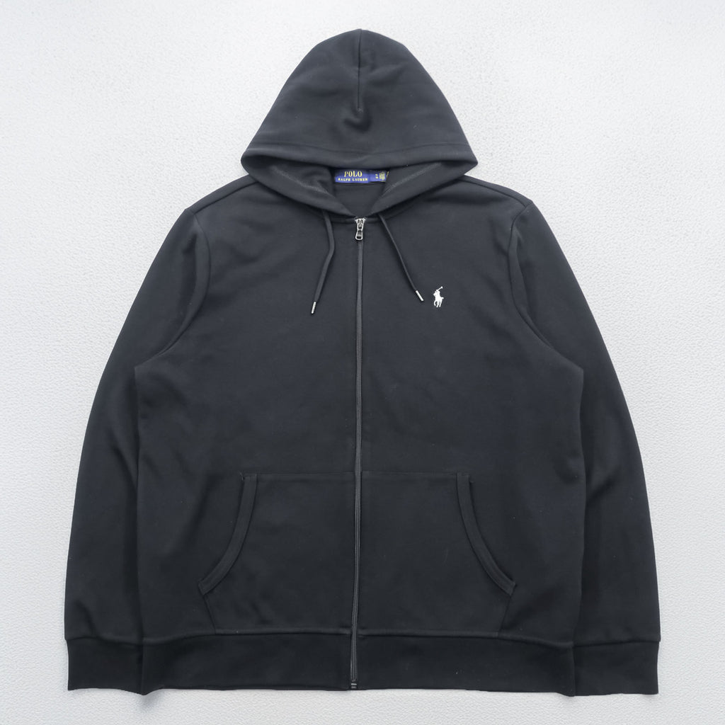 Polo Ralph Lauren Zip Up Hoodie XL~ Black with Small Pony Embroidery