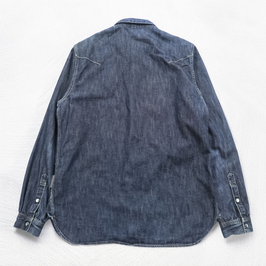 Undercoverism Denim Western Shirt Size 4 Indigo Made in Japan E9401 Undercover Jun Takahashi 10SS Less but Better Collection E9401