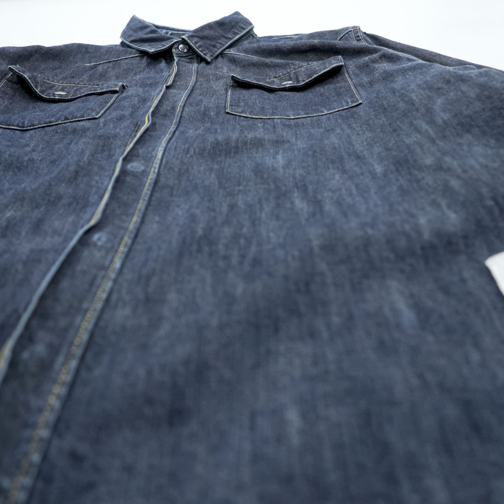 Undercoverism Denim Western Shirt Size 4 Indigo Made in Japan E9401 Undercover Jun Takahashi 10SS Less but Better Collection E9401