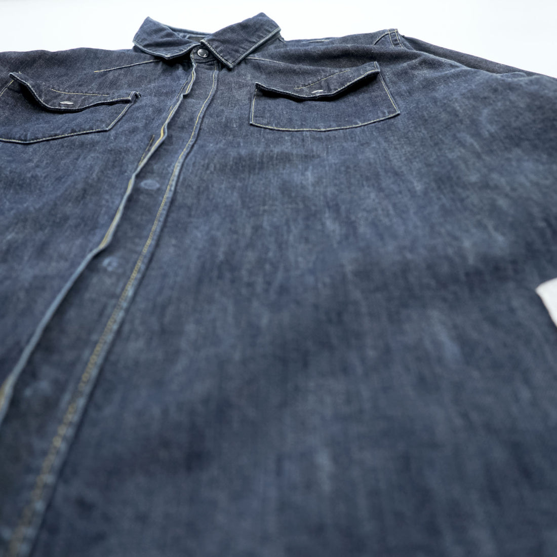 Undercoverism Denim Western Shirt Size 4 Indigo Made in Japan E9401 Undercover Jun Takahashi 10SS Less but Better Collection E9401