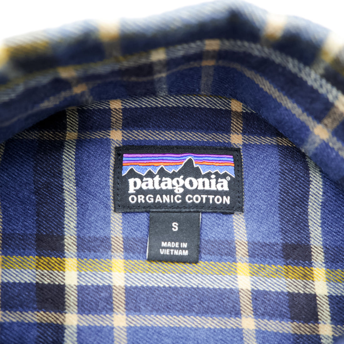Patagonia ロングスリーブ ライトウェイト フィヨルド フランネルシャツ S ブルー チェック 42410