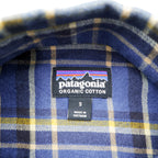 Patagonia ロングスリーブ ライトウェイト フィヨルド フランネルシャツ S ブルー チェック 42410