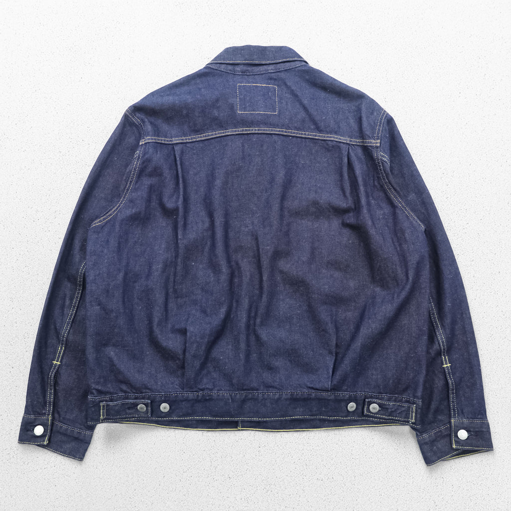 Levi's 2ndタイプ ビッグE デニム トラッカージャケット TYPE II Gジャン L インディゴ タック プリーツ ルーズフィット 濃紺 PREMIUM 56862-0002