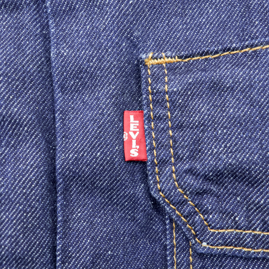 Levi's 2ndタイプ ビッグE デニム トラッカージャケット TYPE II Gジャン L インディゴ タック プリーツ ルーズフィット 濃紺 PREMIUM 56862-0002
