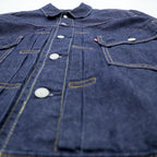 Levi's 2ndタイプ ビッグE デニム トラッカージャケット TYPE II Gジャン L インディゴ タック プリーツ ルーズフィット 濃紺 PREMIUM 56862-0002