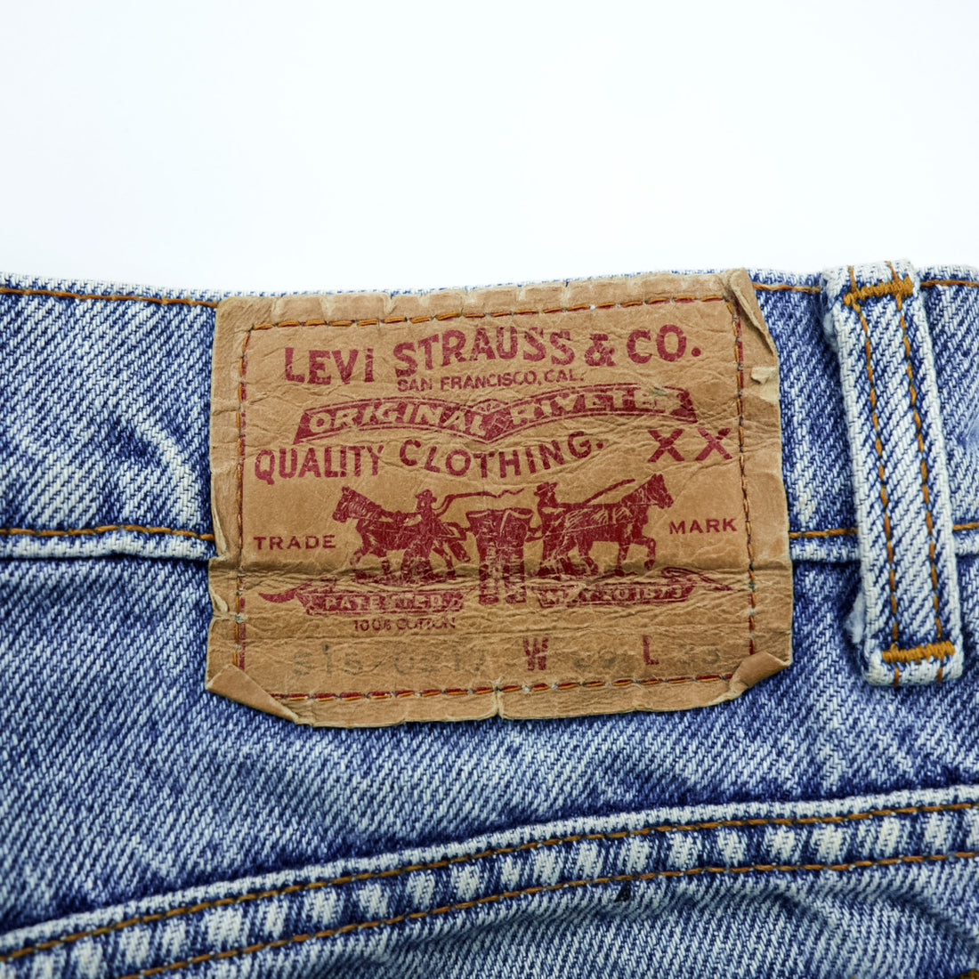 Levi's 515-0217 90s Discontinued Blue Denim Jeans S, Made in Philippines, Button Code 359