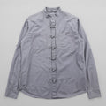 Vintage China Shirt, Size L, Gray, MATELEAU, Seirin Co., Ltd., Euro Work, Made in Tunisia
