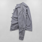 Vintage China Shirt, Size L, Gray, MATELEAU, Seirin Co., Ltd., Euro Work, Made in Tunisia
