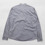 Vintage China Shirt, Size L, Gray, MATELEAU, Seirin Co., Ltd., Euro Work, Made in Tunisia