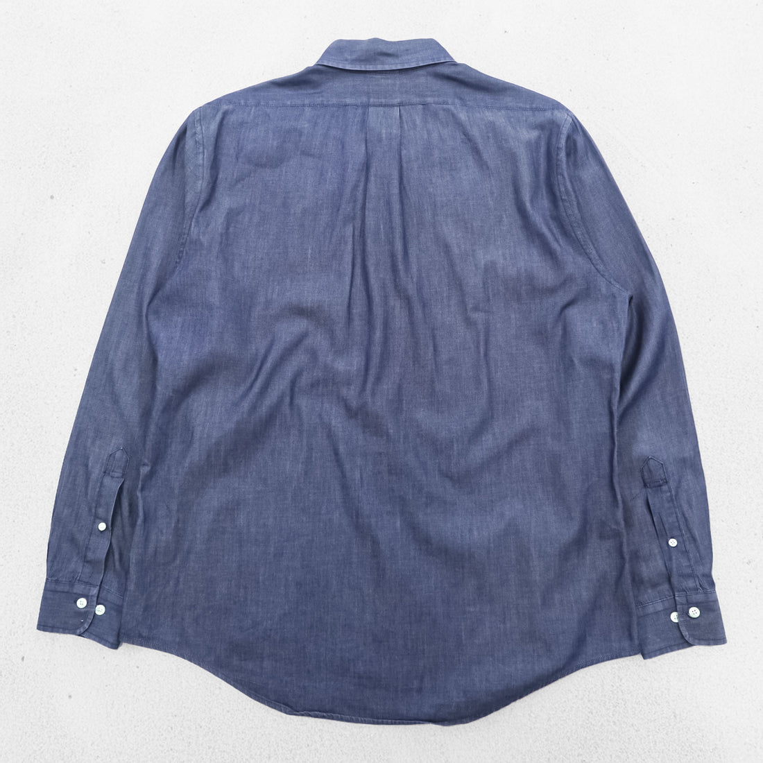 Brooks Brothers インディゴ デニム ボタンダウンシャツ L ネイビー REGENT