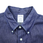 Brooks Brothers インディゴ デニム ボタンダウンシャツ L ネイビー REGENT