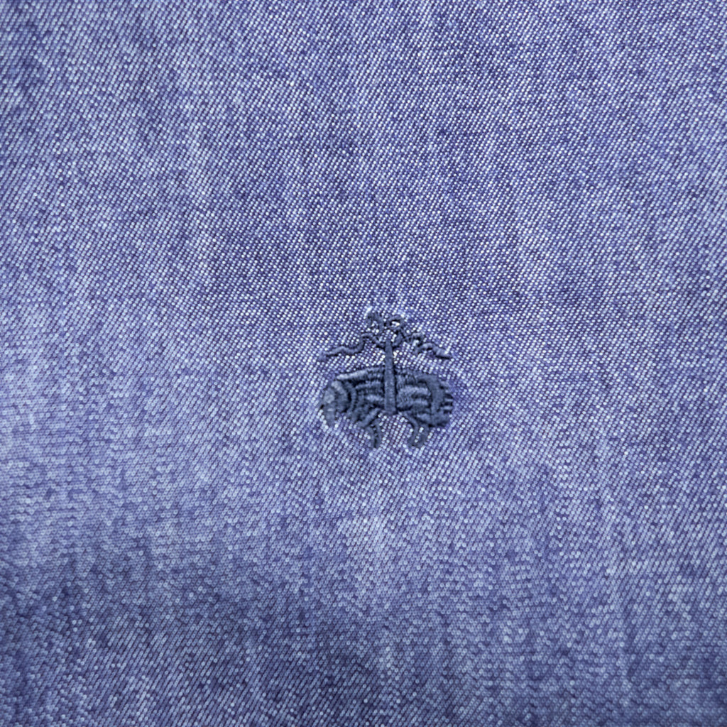 Brooks Brothers インディゴ デニム ボタンダウンシャツ L ネイビー REGENT