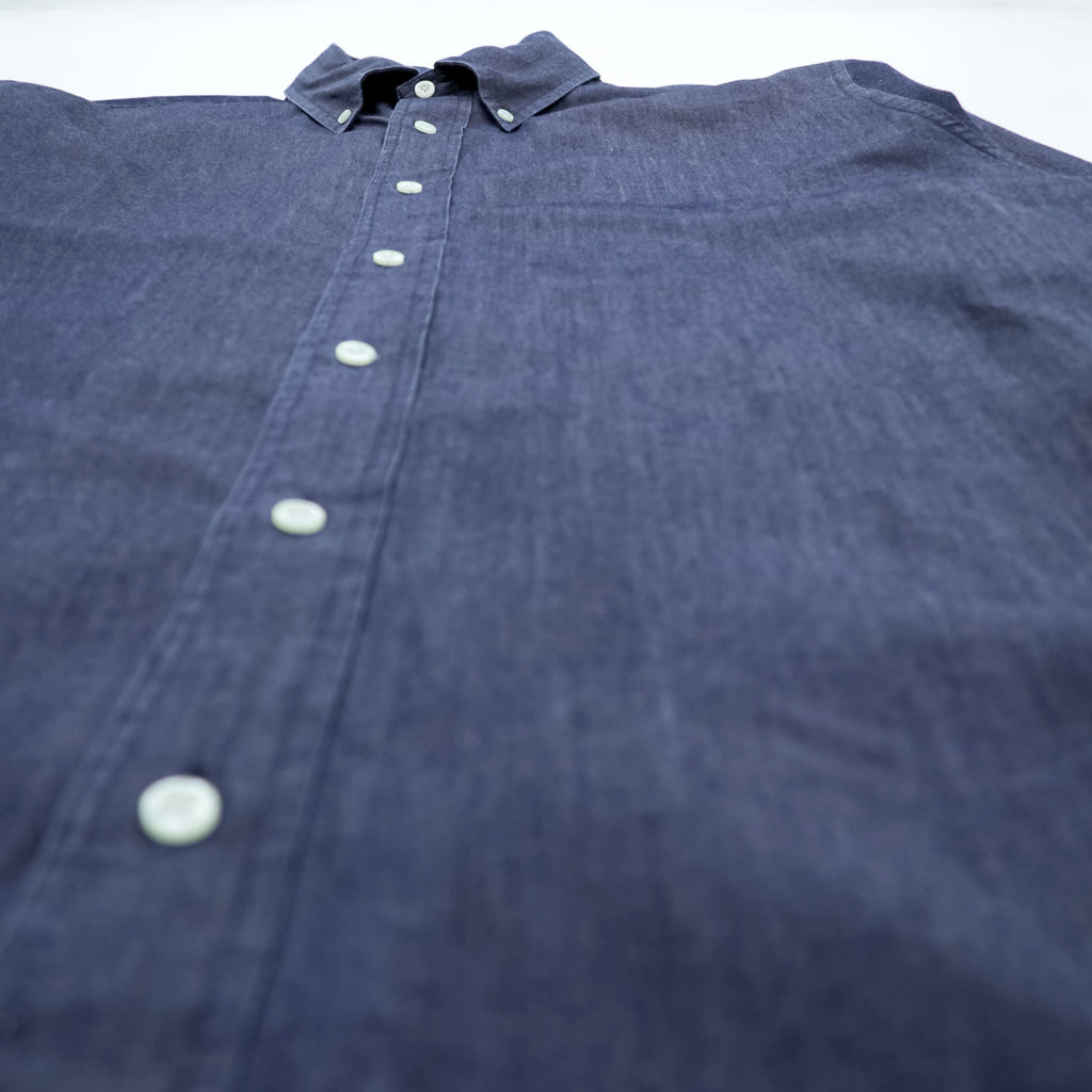 Brooks Brothers インディゴ デニム ボタンダウンシャツ L ネイビー REGENT