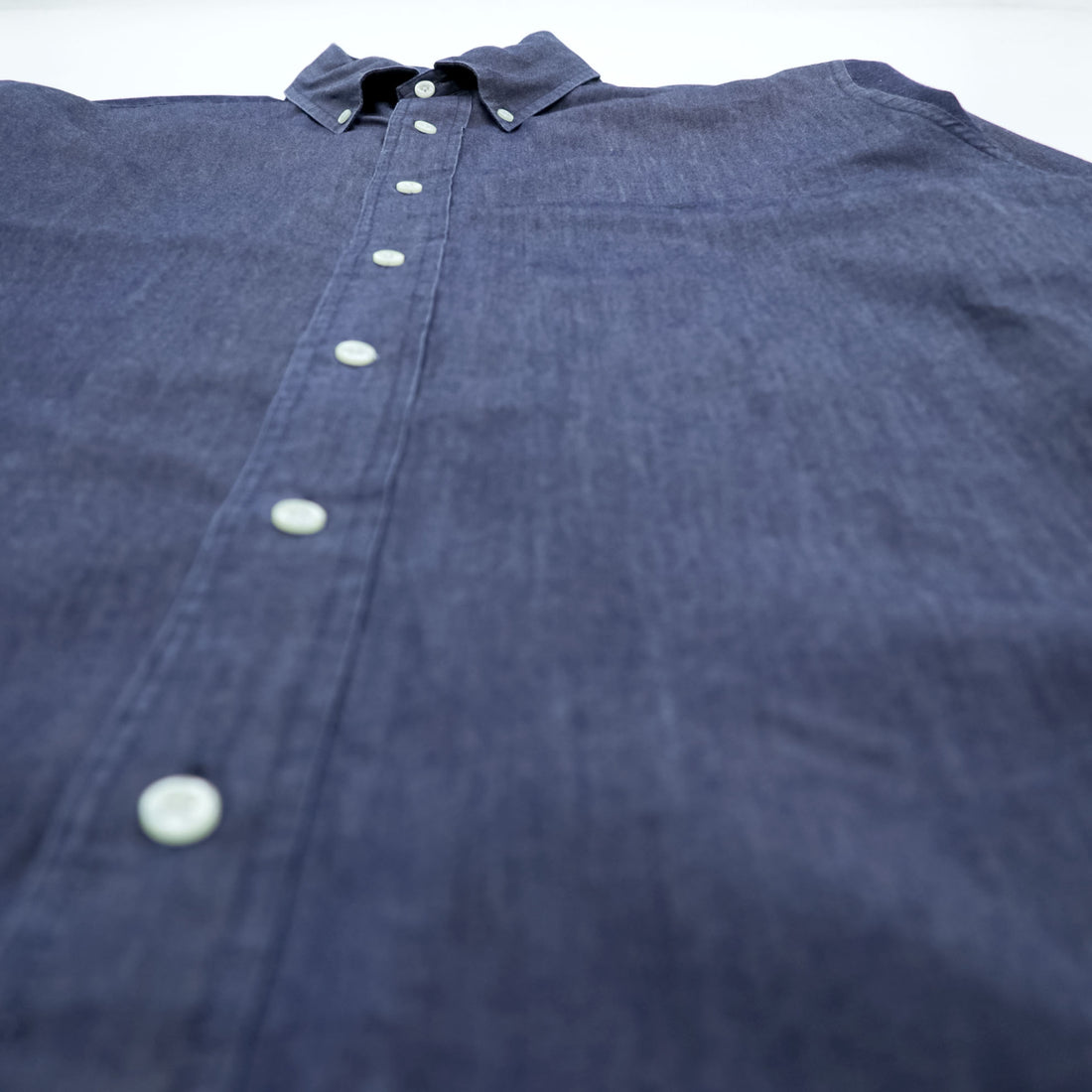 Brooks Brothers インディゴ デニム ボタンダウンシャツ L ネイビー REGENT
