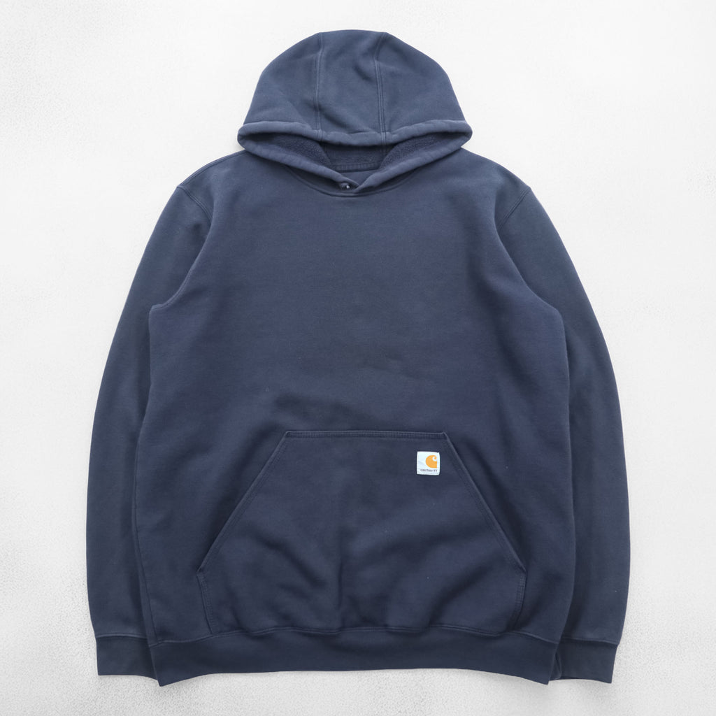 Carhartt Original Fit Hoodie, Size L, Black, Midweight Hooded Logo Sweatshirt, Sleeve Logo, K288