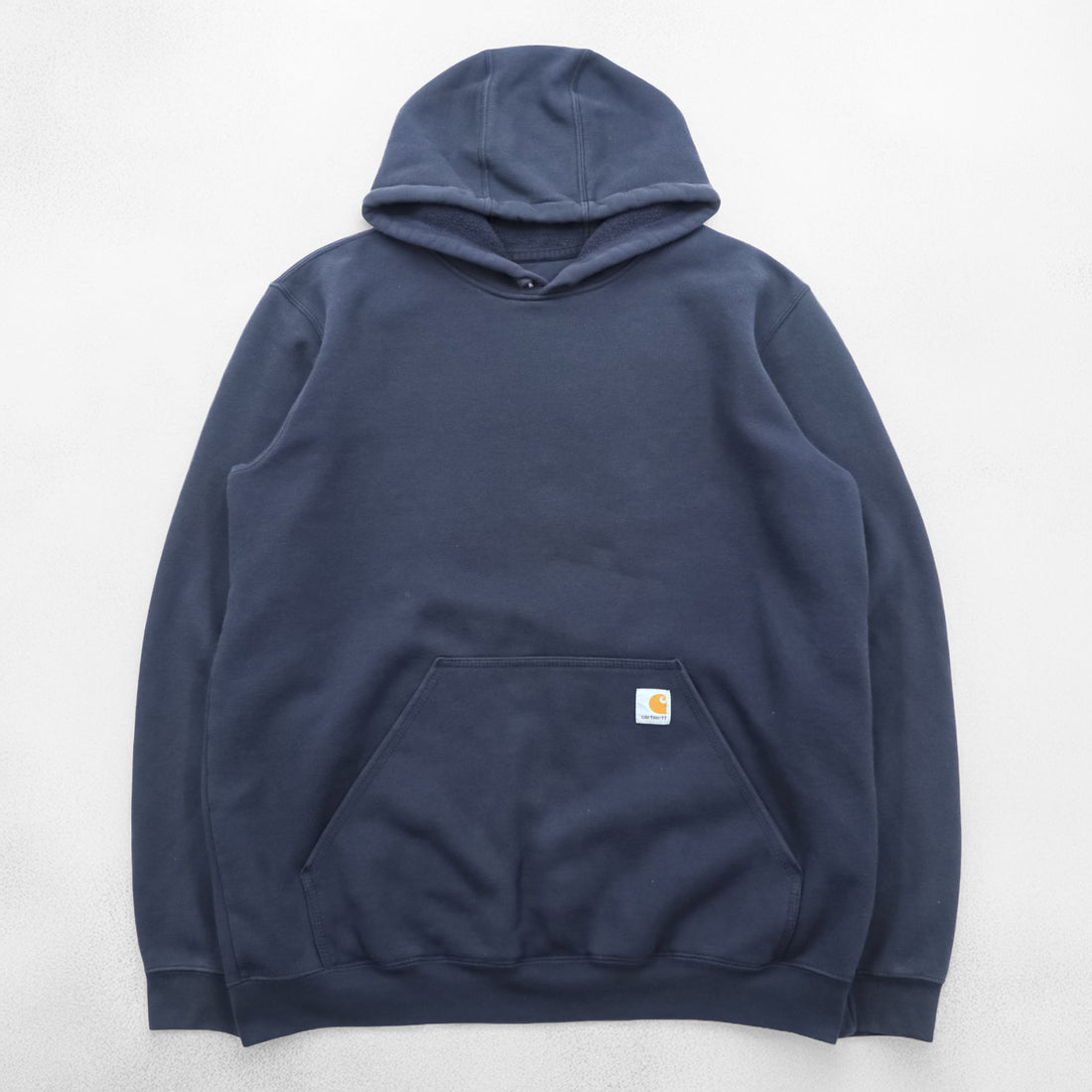 Carhartt Original Fit Hoodie, Size L, Black, Midweight Hooded Logo Sweatshirt, Sleeve Logo, K288
