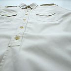 POLO SPORT RALPH LAUREN 90年代 サファリシャツ ミリタリー ワークシャツ L ベージュ フラップ 胸ポケット