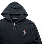 Polo Ralph Lauren Polo Bear Zip Up Hoodie L Black